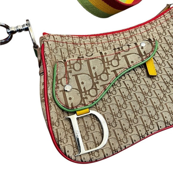 Dior Multicolor Crossbody Bag with Yellow Accent - Picture 4 of 13